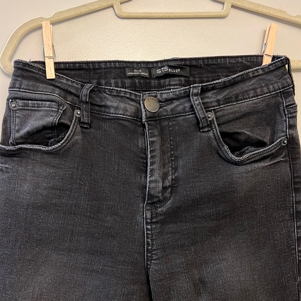 Black denim skinny jeans